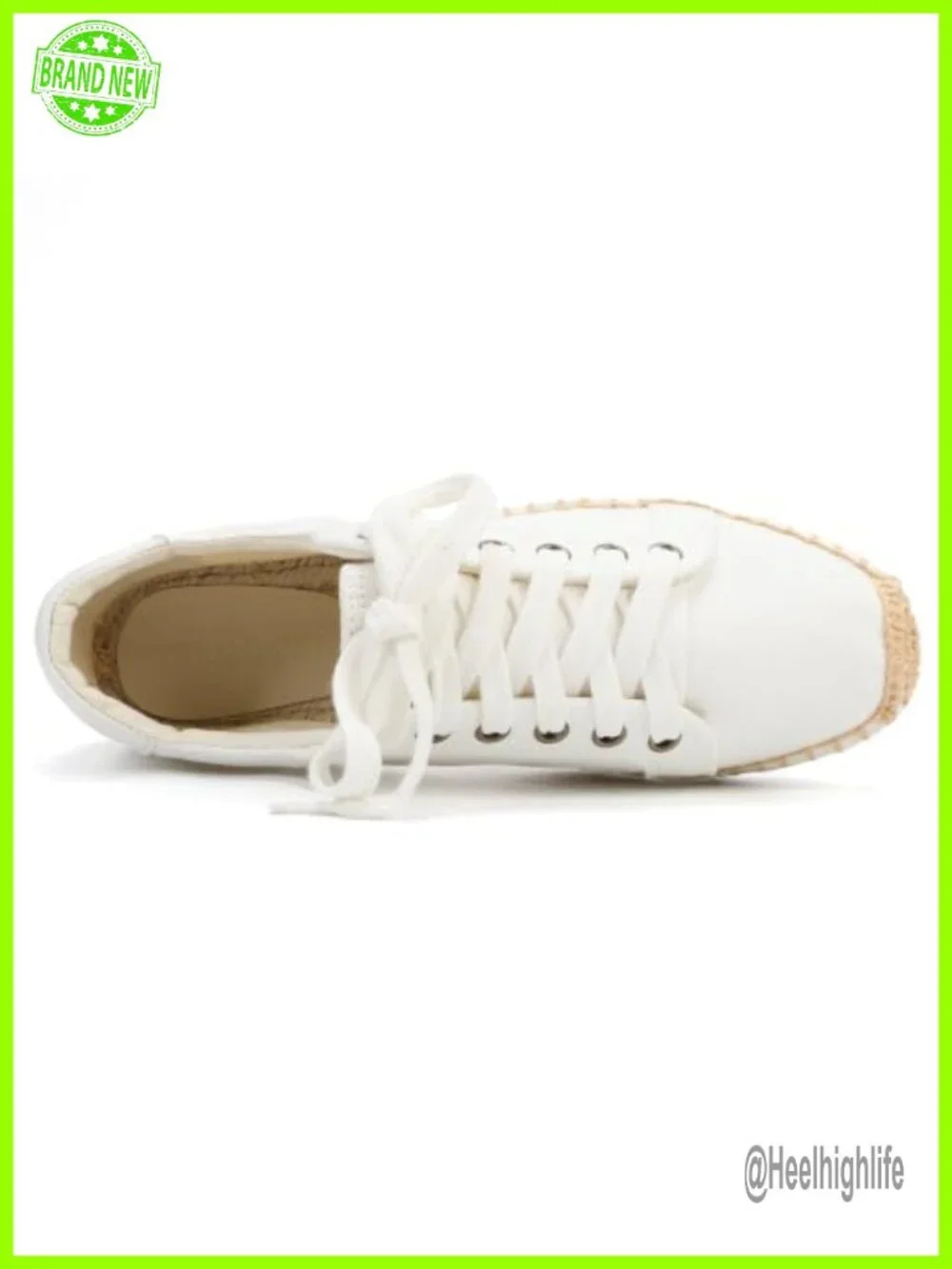Women's Espadrilles Lace-Up Canvas Flats Jute Platform